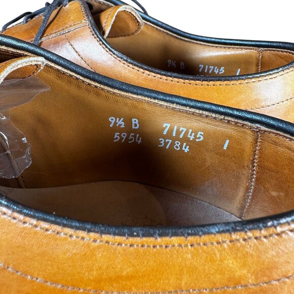 Allen Edmonds Hillcrest Tan Derby Leather Dress Shoes Size 9.5B main image 4